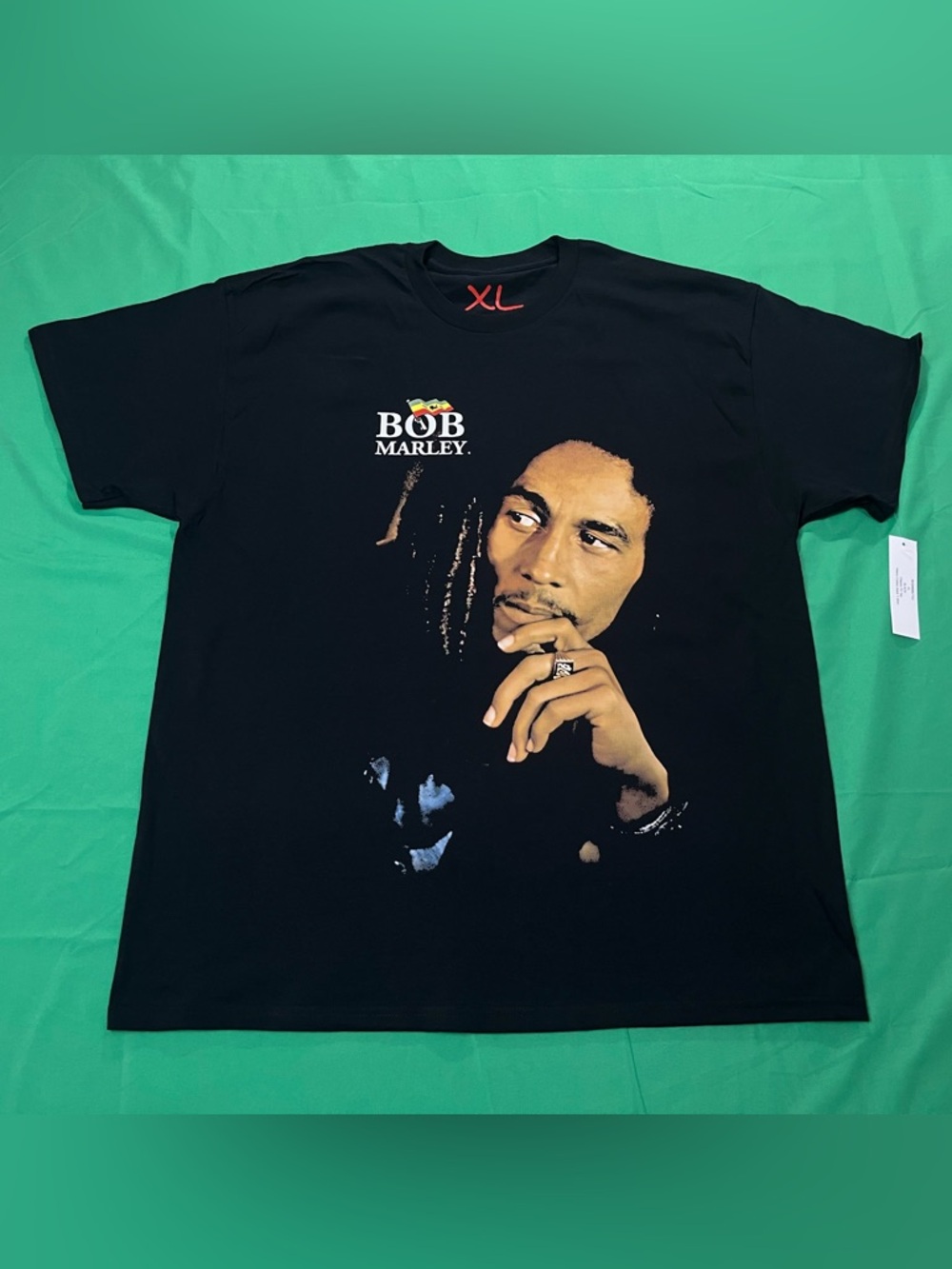 Bob Marley Black T-Shirt, Jamaican Reggae Superstar Tee (Brand New With Tags)